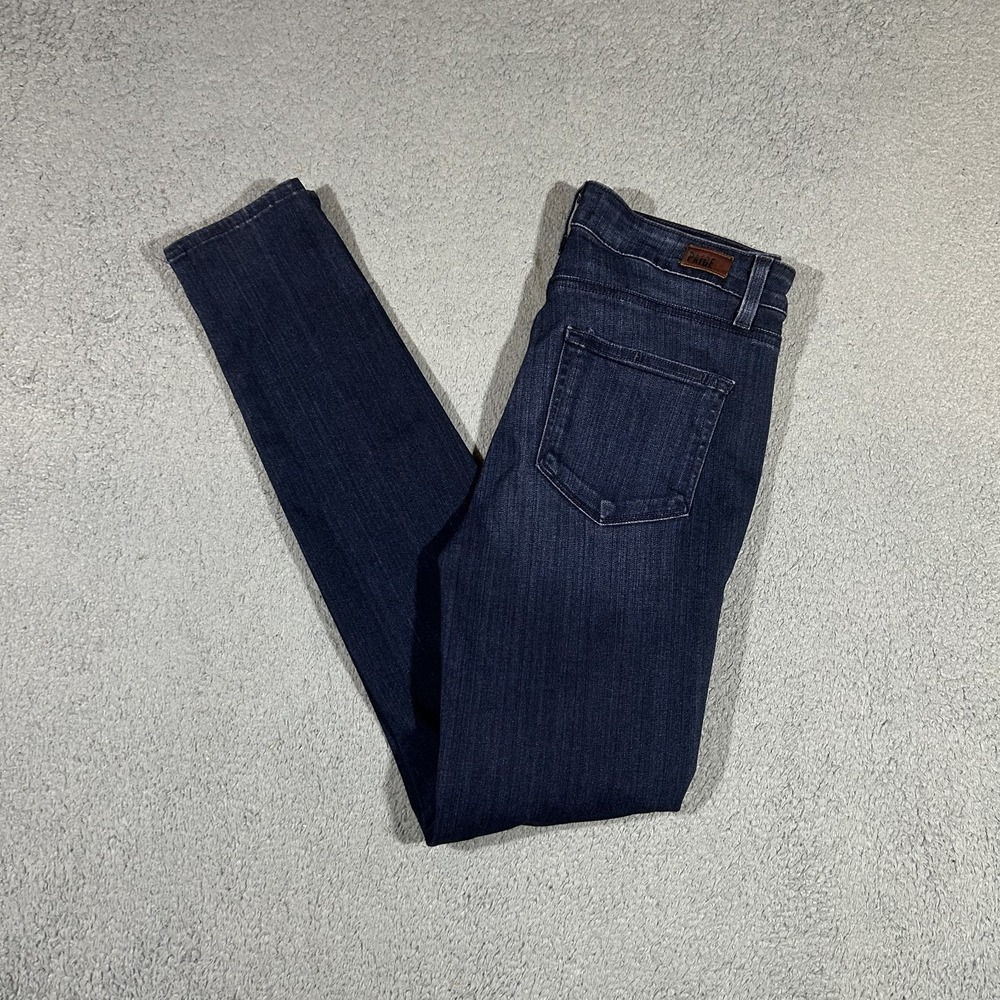PAIGE Hoxton Ultra Skinny Jeans Womens 28 High Rise Dark Wash Stretch #4056